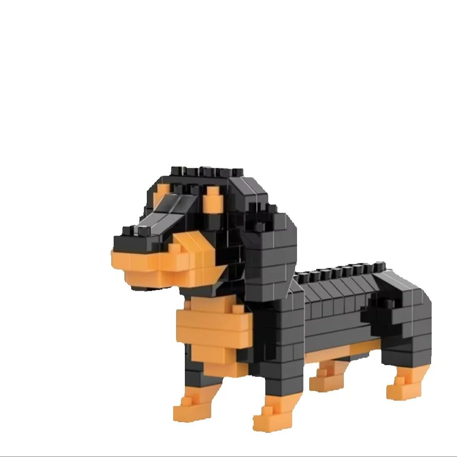 Kids Education Design - Mainan Blok Bangunan Anjing Mini Dachshund