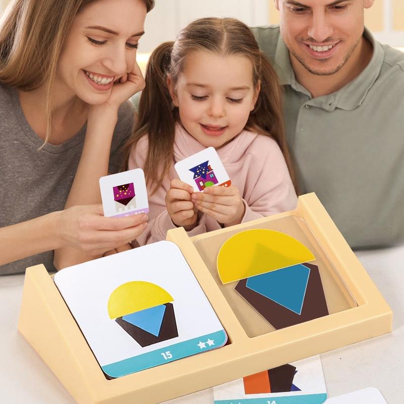 Kids Education Design - 1 Set Mainan Puzzle Bentuk Geometris