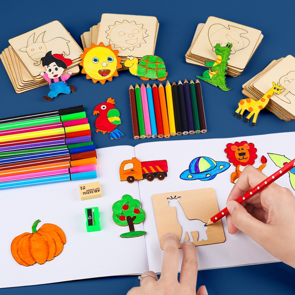 Kids Education Template - 20 Buah Mainan Gambar Anak-anak Templat