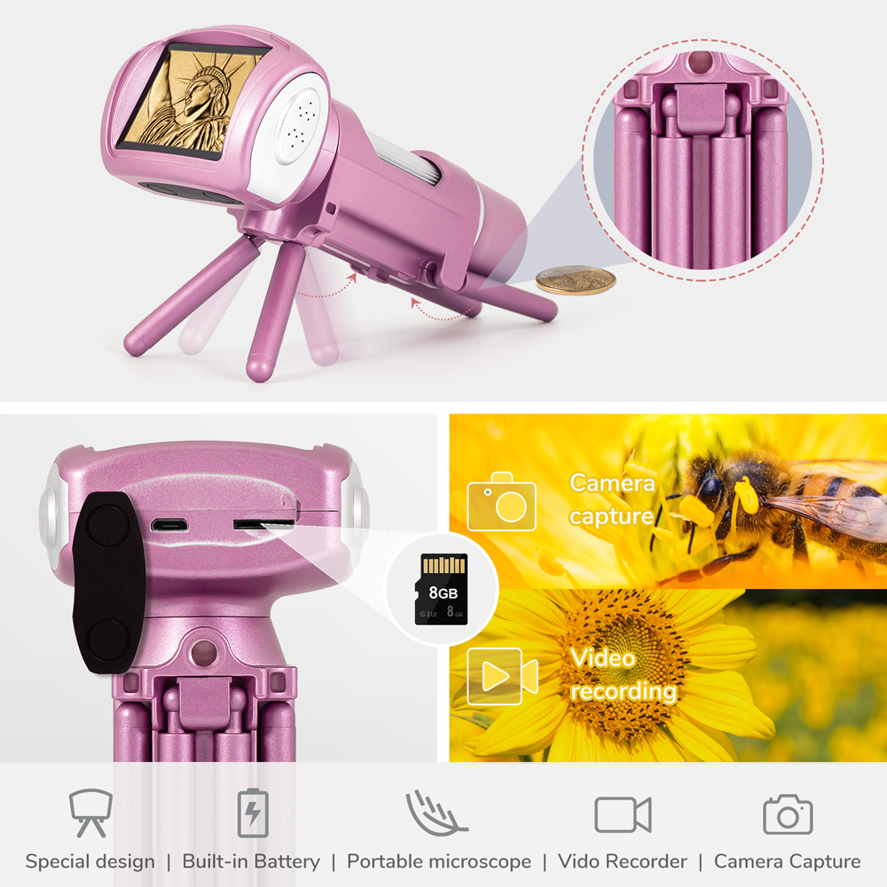 Andonstar 50x-300X LCD Mikrosk - Education Kids Definition ulasan dan harga