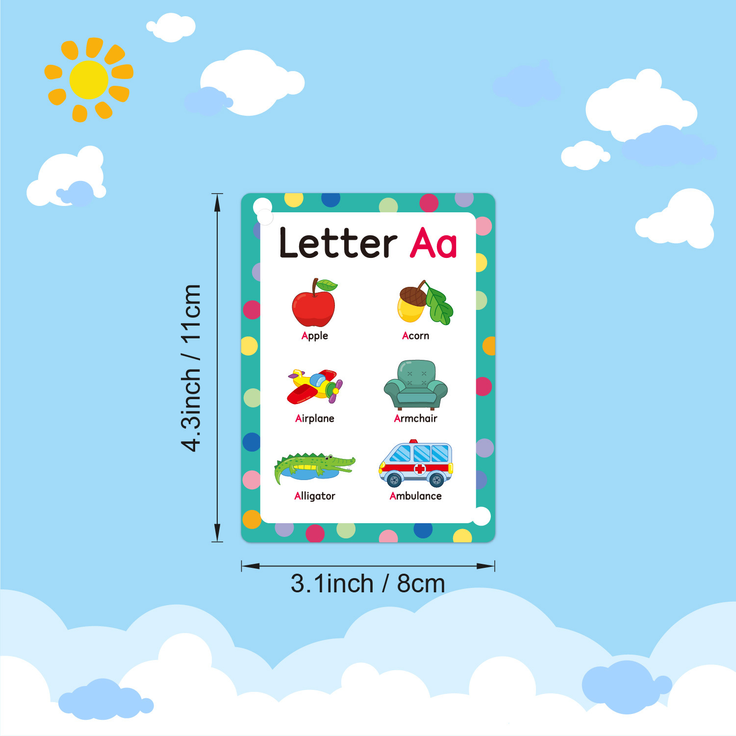 Kartu Flash Fonik ABC untuk An - Kids Education Words ulasan dan harga