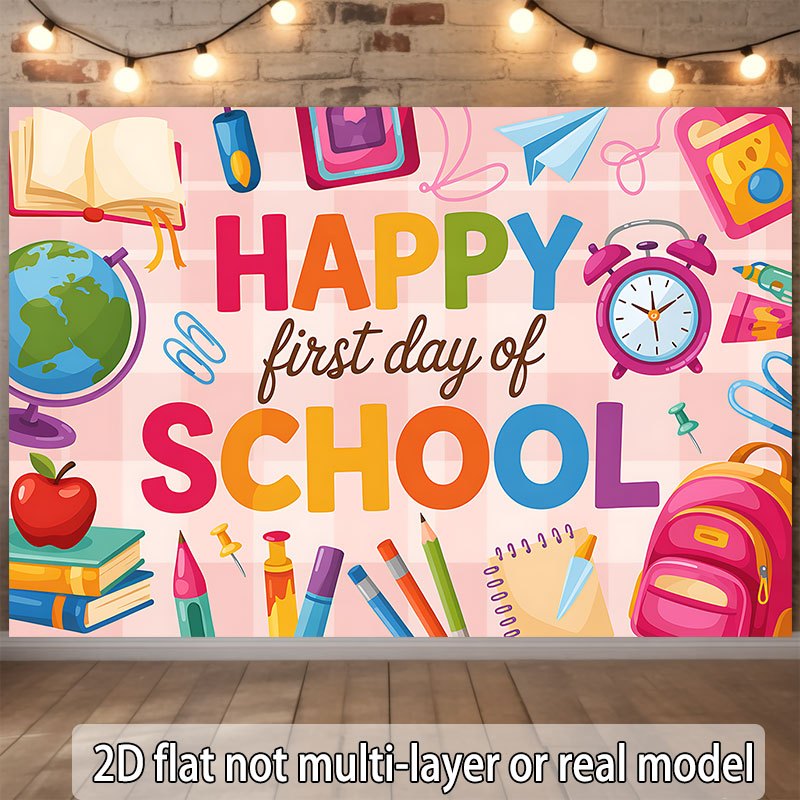 Tapestry Dinding Kembali ke Se - Happy Kids Education ulasan dan harga