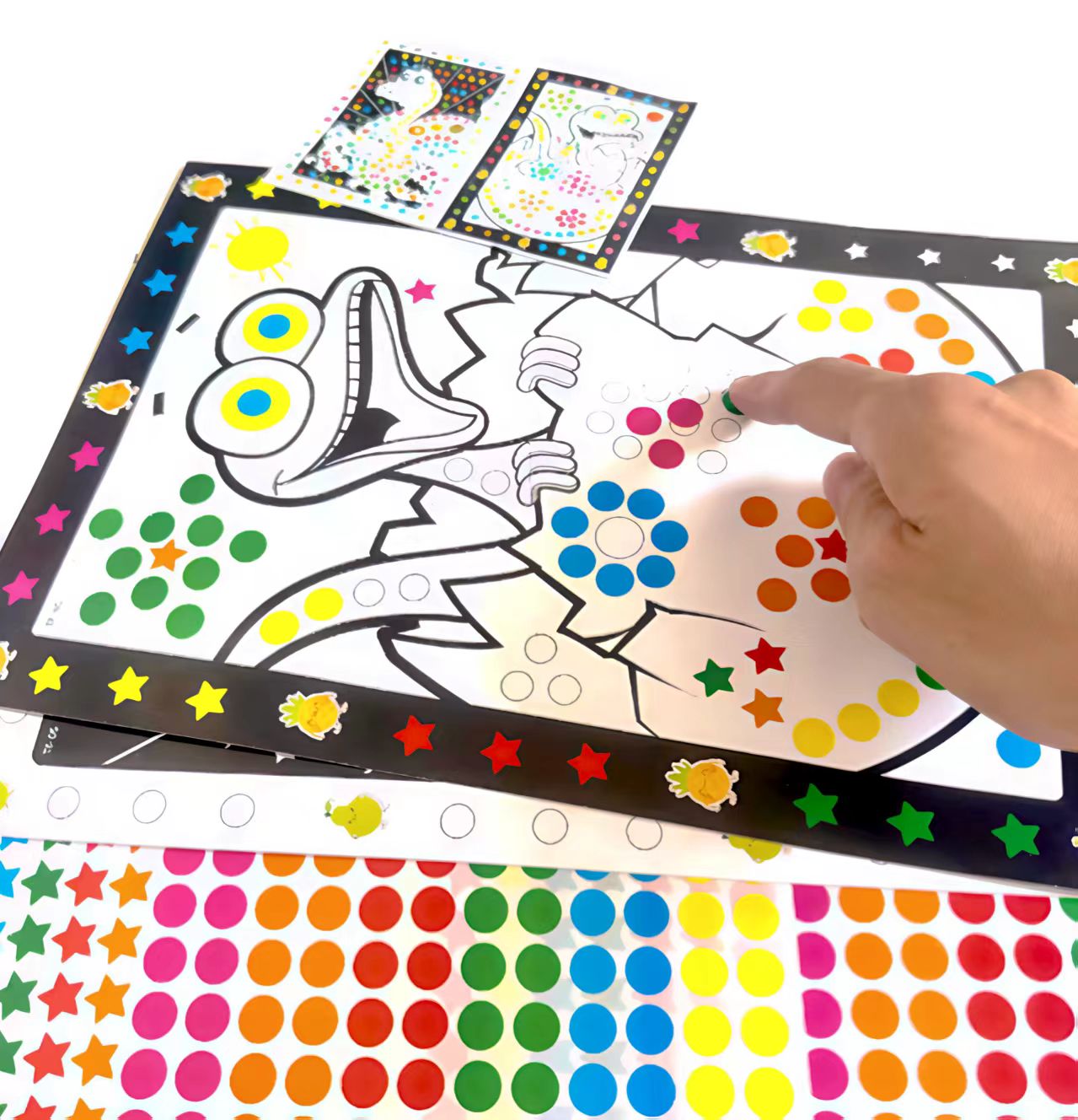 6/10 Lembar/Lot Stiker Mosaik  - Happy Kids Education ulasan dan harga
