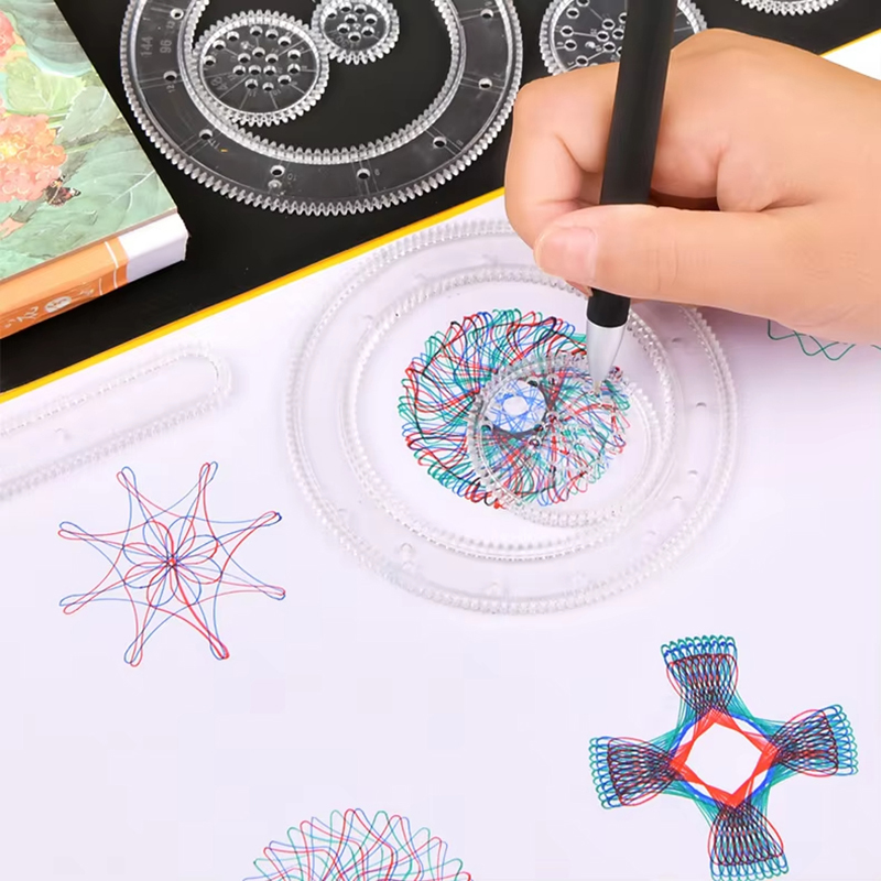 Set Mainan Gambar Spirograph L - Kids Education Template ulasan dan harga