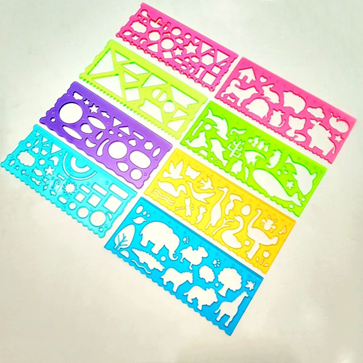 Set Stensil Gambar Spirograf G - Kids Education Template ulasan dan harga