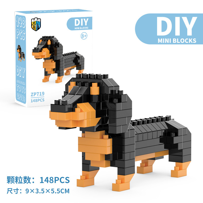 Mainan Blok Bangunan Anjing Mi - Kids Education Design ulasan dan harga