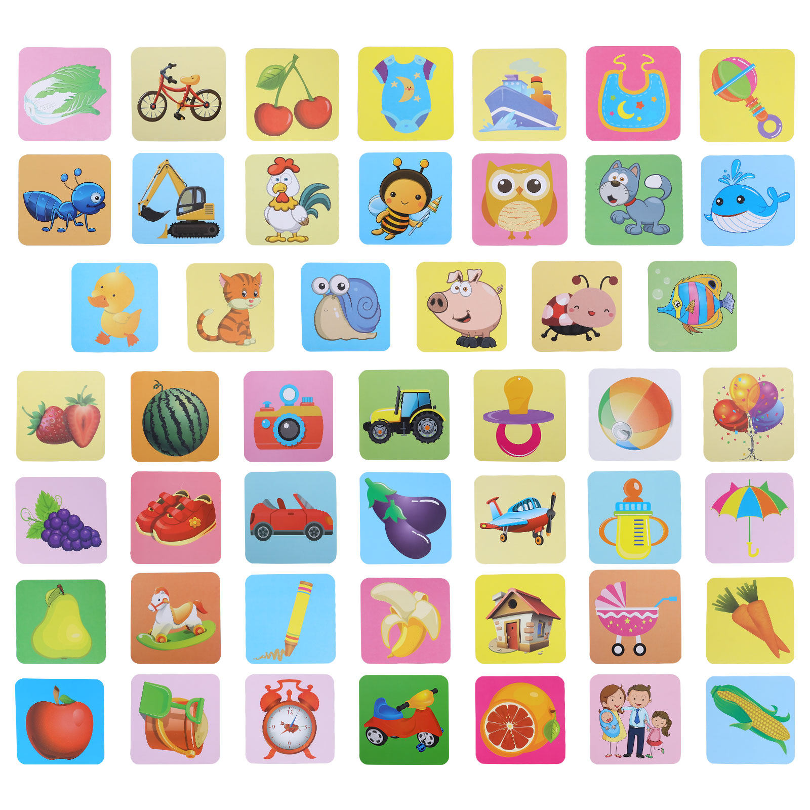 Kartu Stimulasi Visual Pengena - Kids Education Design ulasan dan harga