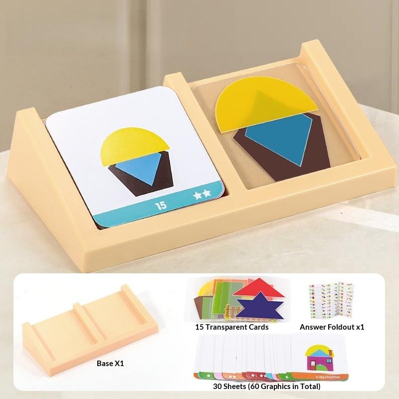 1 Set Mainan Puzzle Bentuk Geo - Kids Education Design ulasan dan harga