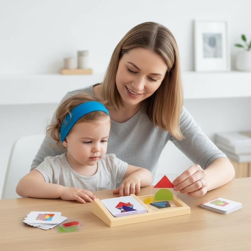 1 Set Mainan Puzzle Bentuk Geo - Kids Education Design ulasan dan harga