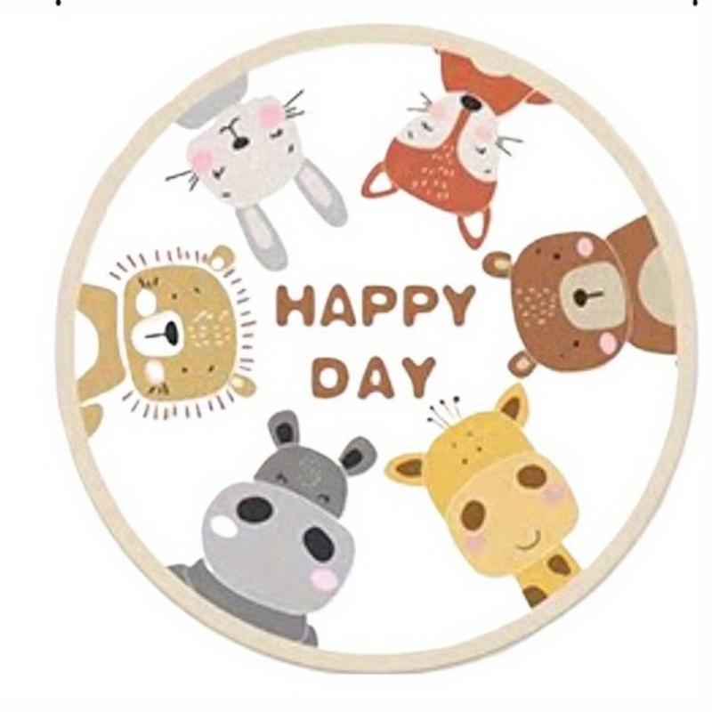 Karpet Bulat Hewan Bahagia Bah - Happy Kids Education ulasan dan harga