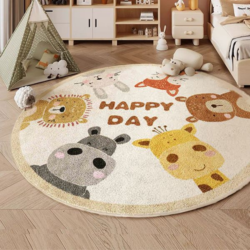 Karpet Bulat Hewan Bahagia Bah - Happy Kids Education ulasan dan harga