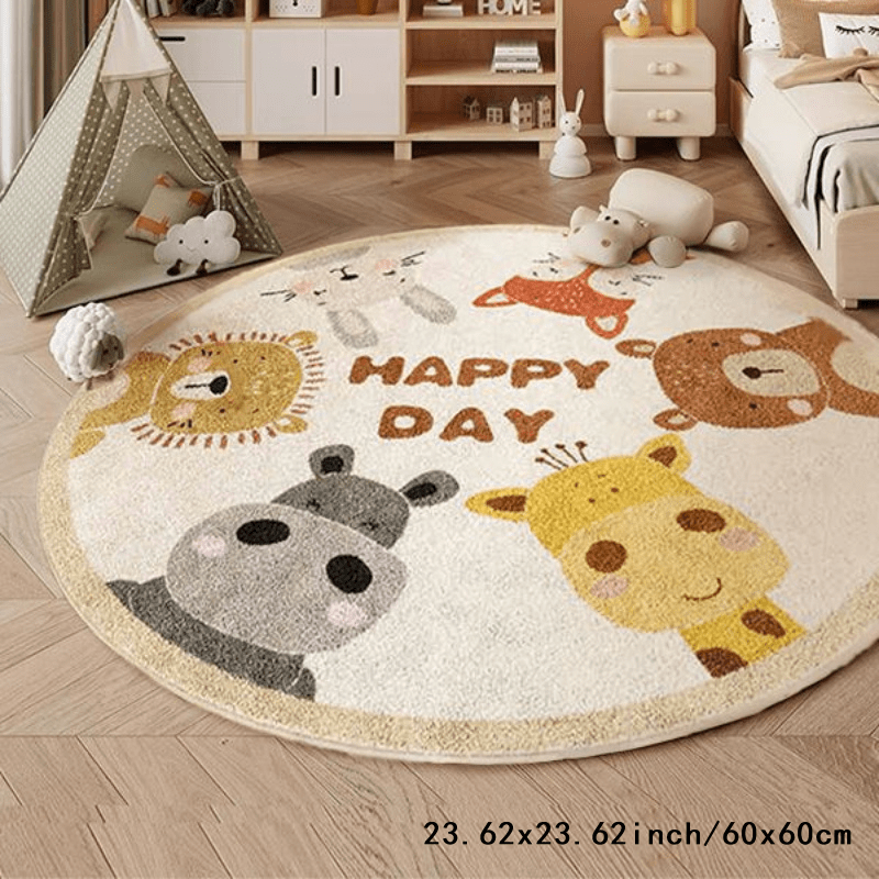 Karpet Bulat Hewan Bahagia Bah - Happy Kids Education ulasan dan harga