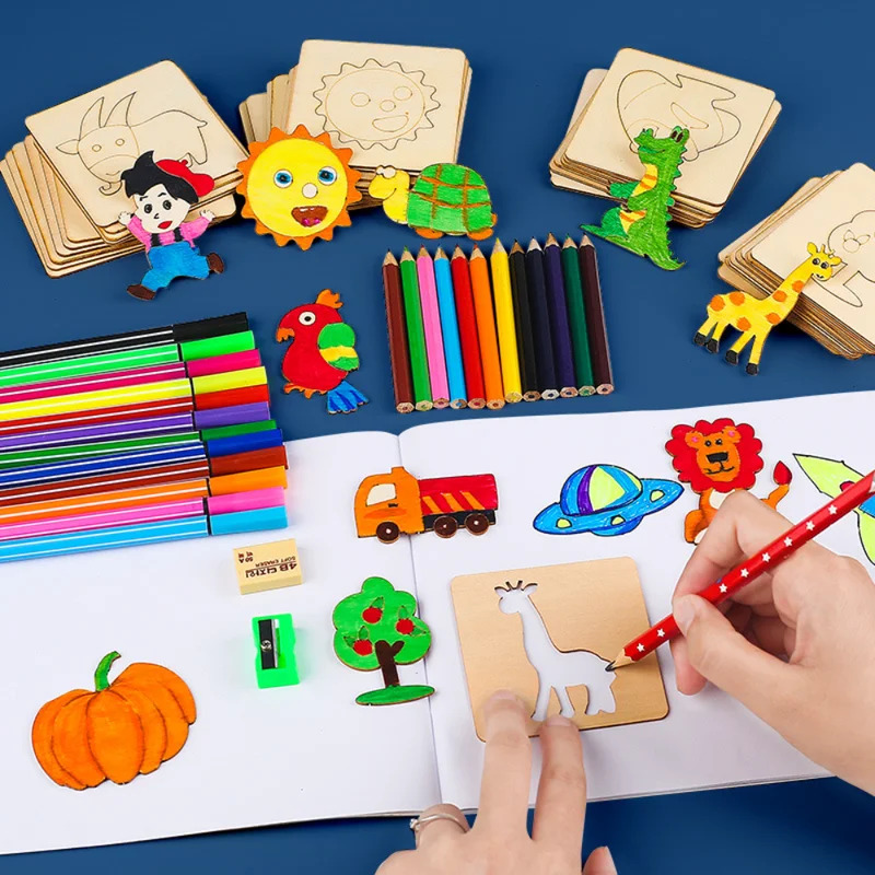 Mainan Menggambar Anak-anak Te - Kids Education Template ulasan dan harga