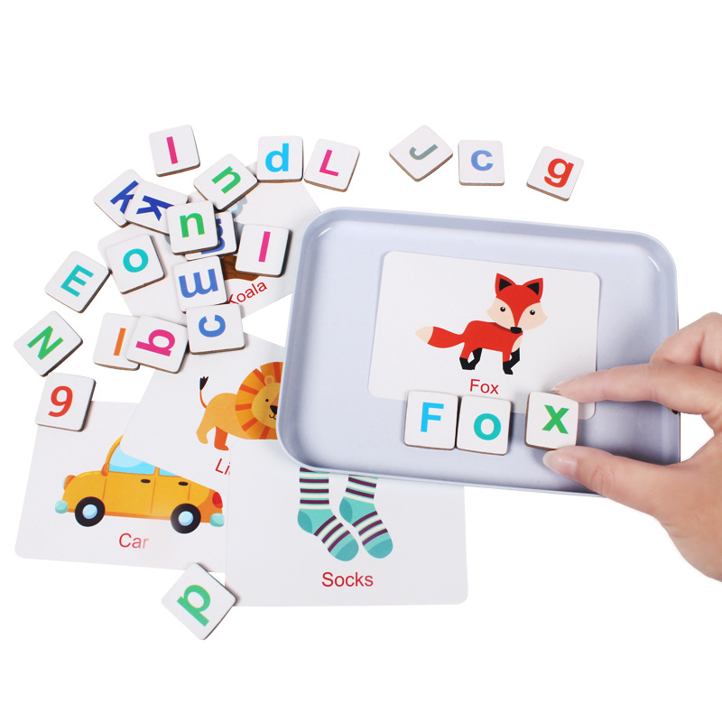 Puzzle Kayu Kartu Flash Permai - Kids Education Words ulasan dan harga
