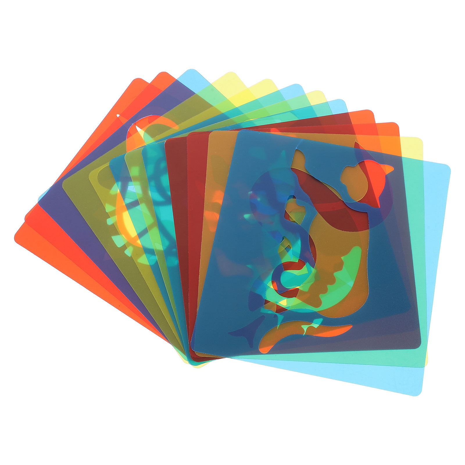 12 Buah Set Stensil Gambar Ana - Kids Education Template ulasan dan harga