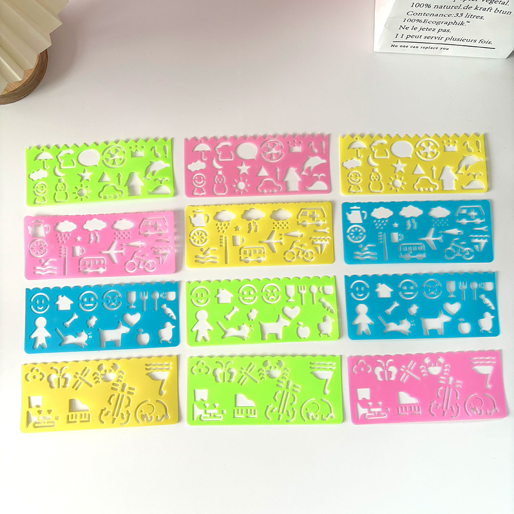 Set Stensil Gambar Spirograf G - Kids Education Template ulasan dan harga