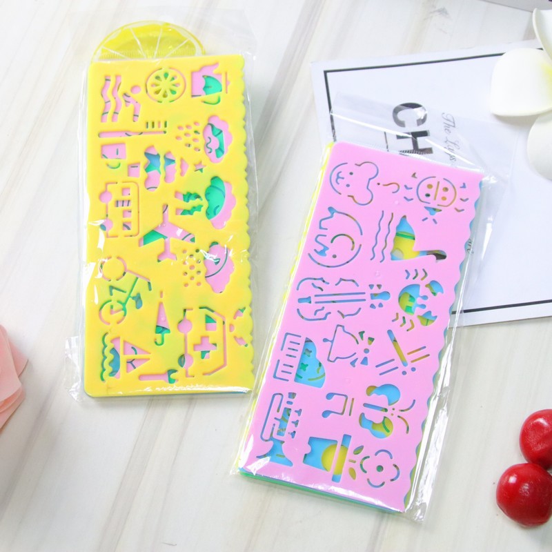 Set Stensil Gambar Spirograf G - Kids Education Template ulasan dan harga